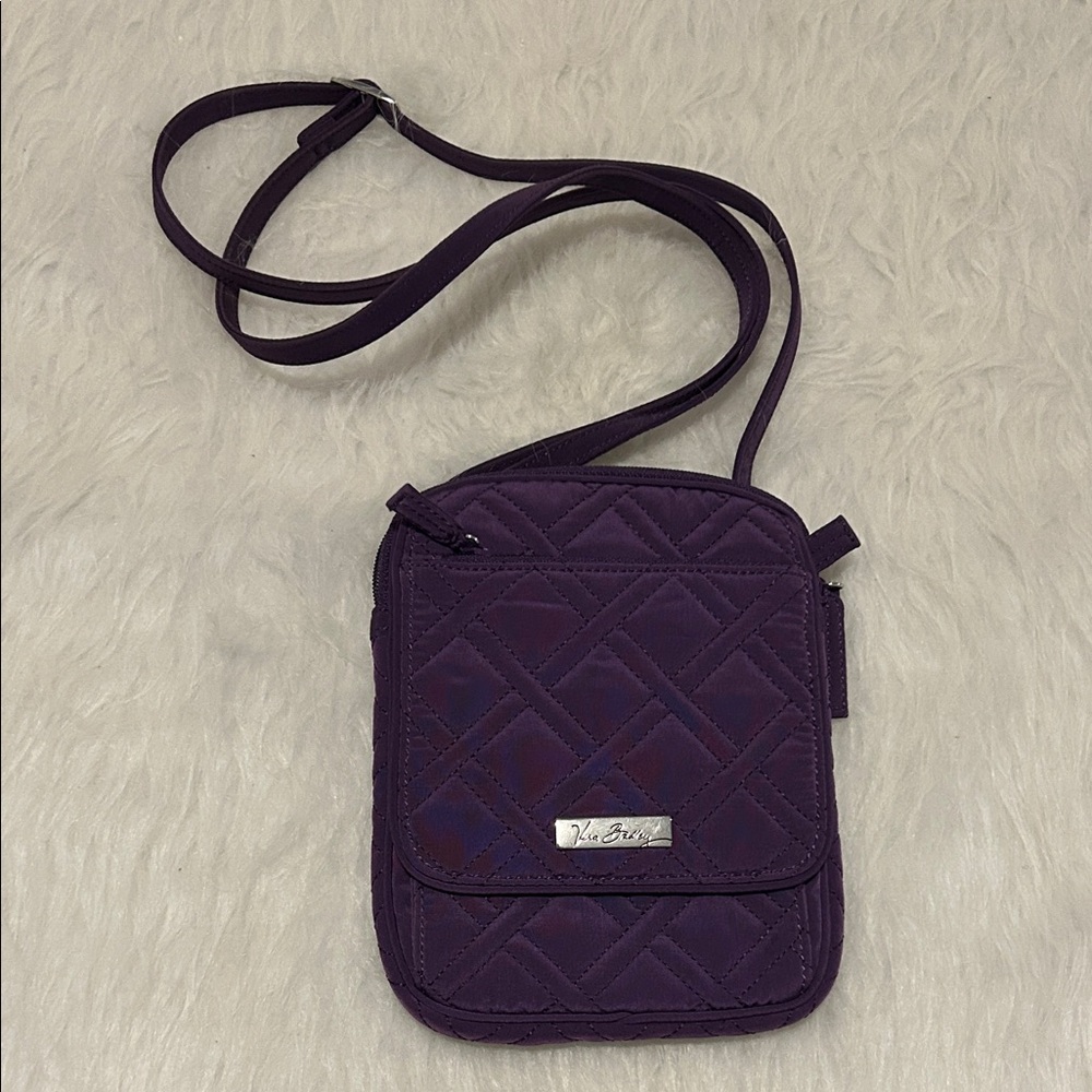 Vera Bradley Deep Purple Quilted Crossbody Bag